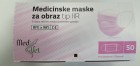 MEDICINSKE MASKE ZA OBRAZ - Tip IIR, roza, slovenski proizvajalec 8,40€